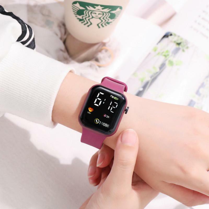 Цифровые умные спортивные часы, женские часы, цифровые светодиодные электронные наручные часы, Bluetooth фитнес-часы, мужские и детские часы ...