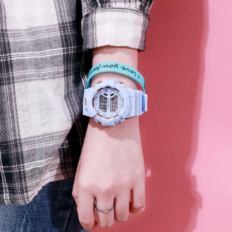 Fashion Pure Leisure Watch Women's New Multifunctional Waterproof Luminous Electronic Watch Men's Clock Relogio Masculino
