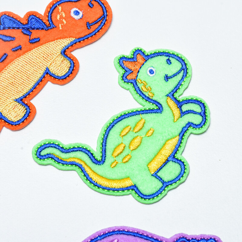 12Pcs/lot Cartoon dinosaur Series Iron on Embroidered Patches For on Clothes Hat Jeans Sticker Sew DIY Ironing Patch Applique