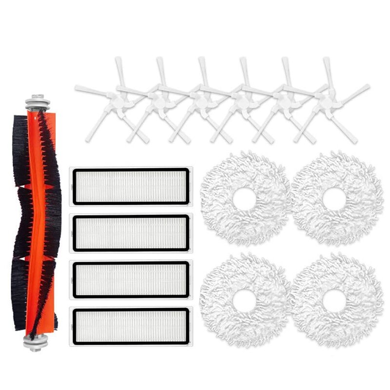 HOT！-Replacement Parts Roller Brush Side Brushes HEPA Filter For Dreame W10/ W10 Pro Robot Vacuum Cleaner Accessories