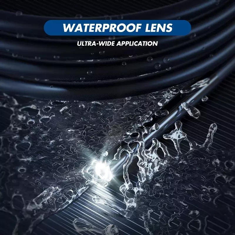 3.9MM 5.5MM 8MM WIFI kamera endoskopowa HD1080P inspekcja samochodów boroskop LEDs IP67 wodoodporna 2600mAh akumulator sztywny przewód F240