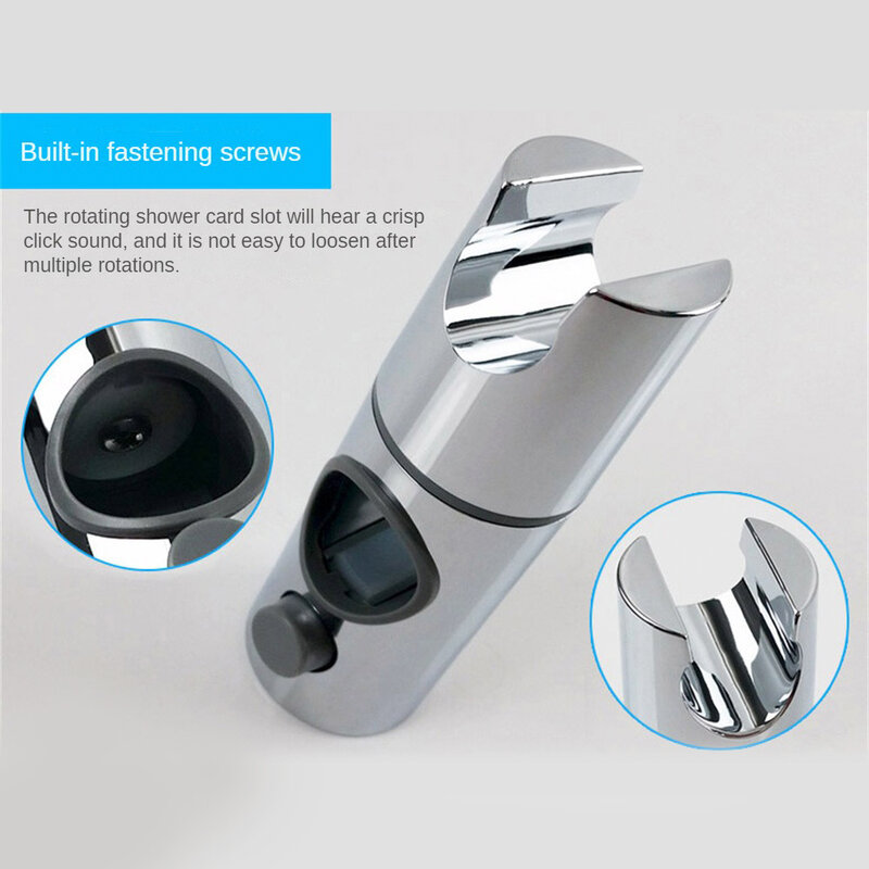 Soporte de ducha Universal con ranura para tarjeta, accesorio que no se desmonta fácilmente, ajuste de rotación de 360 grados, botón de elevación General
