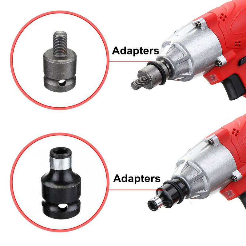 12 in 1Electric Impact Wrench Hexs Socket Head Kit Drill Chuck Drive Adapter SET for Electric Drill Wrench Screwdrivers