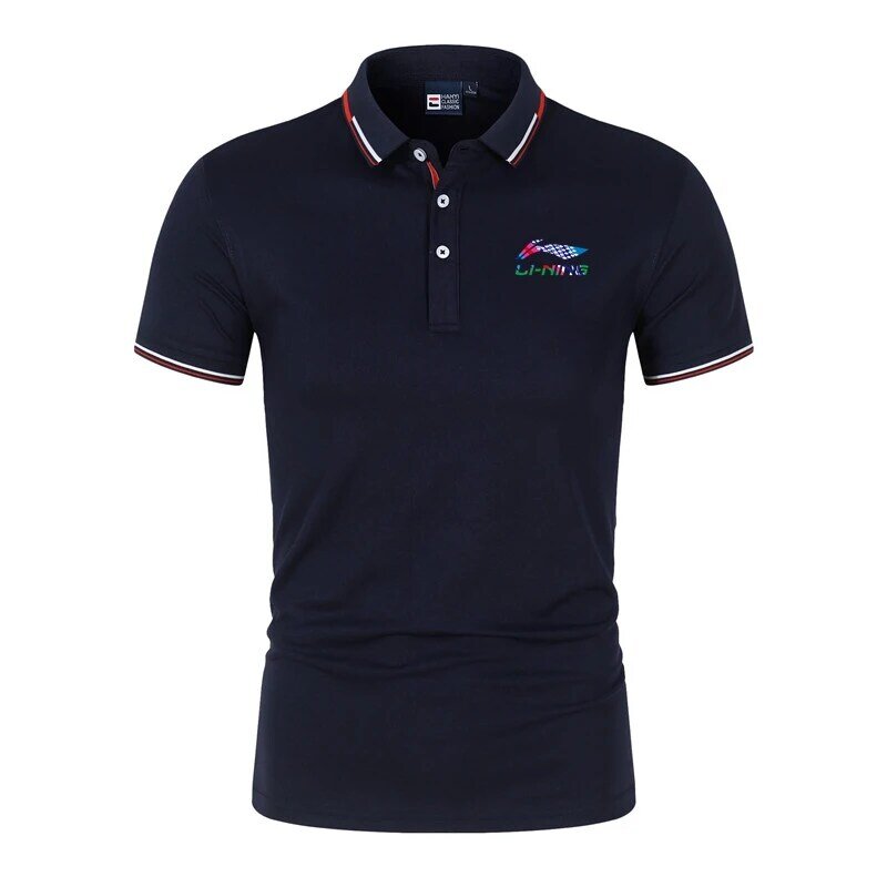 Freies Verschiffen Sommer Premium männer Polo Shirts Baumwolle + Polyester Casual Marke Hommes Mode Revers Männlichen Tops S-4XL