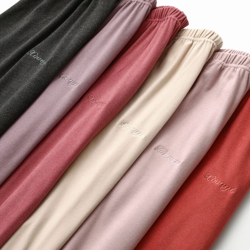 German Velvet Pajama Pants Women Long Johns Warm Thermal Trousers Casual Loose Ankle Banded Home Outgoing Sweatpants Lounge Wear