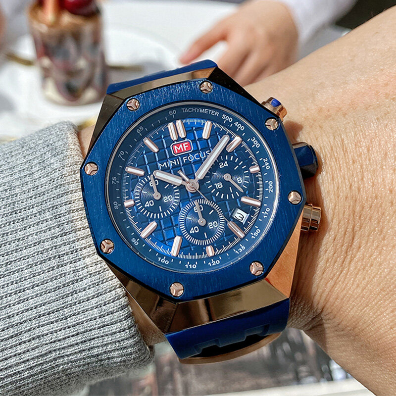 Mini foco moda relógios masculinos marca superior luxo quartzo à prova dwaterproof água esportes relógio de pulso pulseira silicone relogio masculin