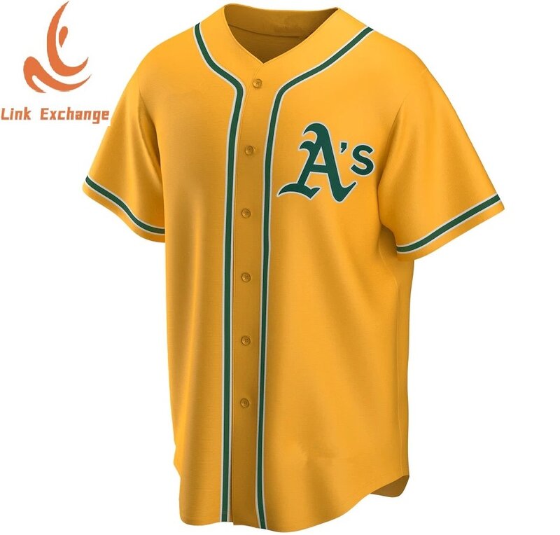 Top Quality New Oakland Athletics uomo donna Youth Kids Baseball Jersey T-Shirt cucita