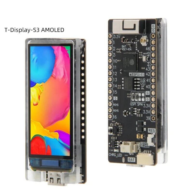T-Display-S3 amoled開発ボード16mb Flash 8mb psram 240 (w) xrgbx536 (h) ドロップシップ