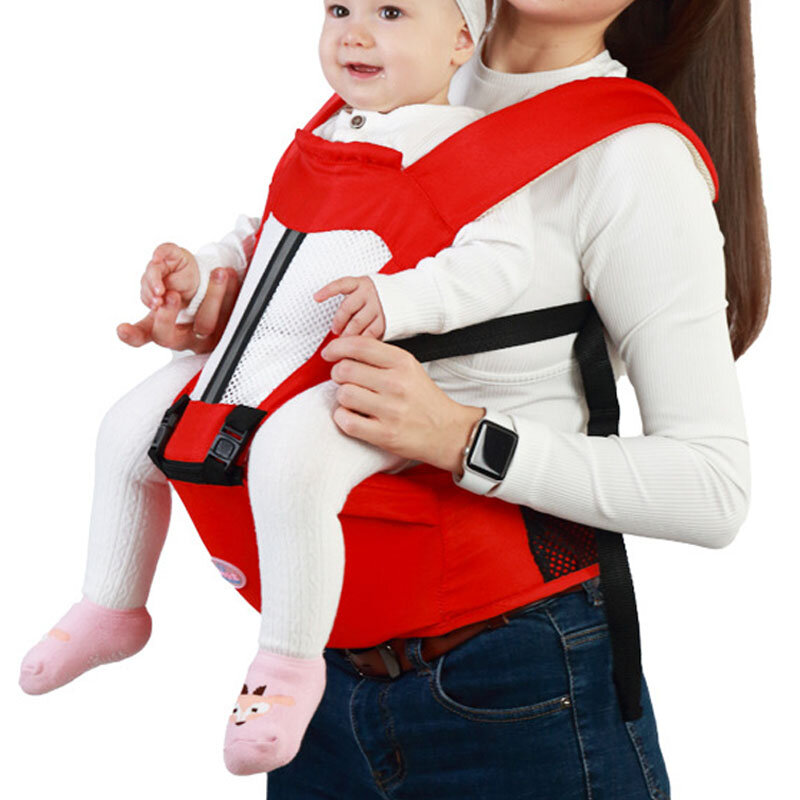 Ergonomic Baby Carrier กระเป๋าเป้สะพายหลังเด็กทารก Hipseat Carrier ด้านหน้า Ergonomic Kangaroo Baby Wrap Sling Backpack