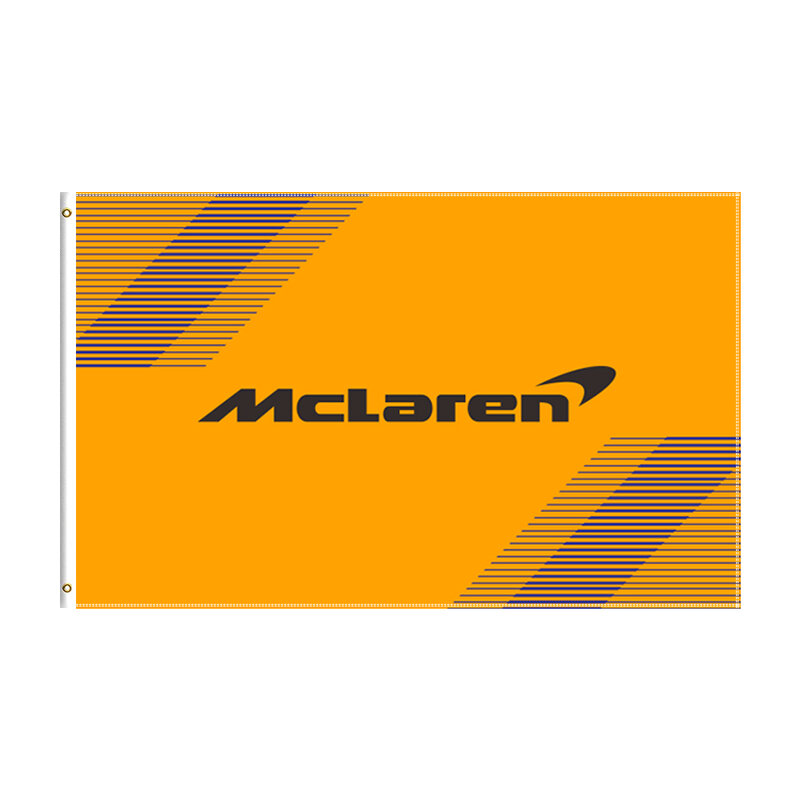 3X5ฟุต Mclaren รถธงโพลีเอสเตอร์พิมพ์รถแข่งแบนเนอร์สำหรับตกแต่ง