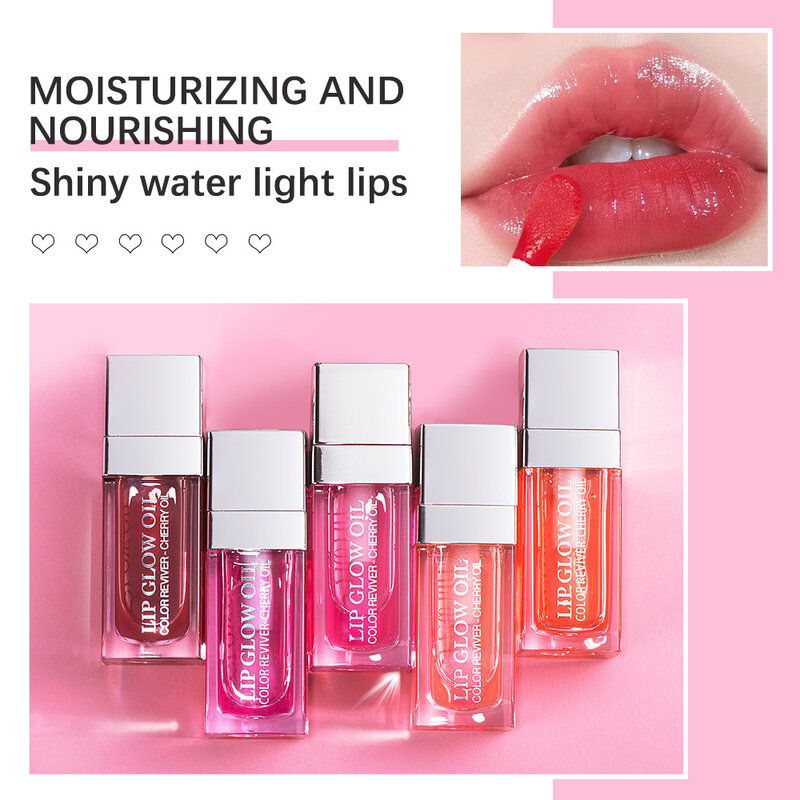 Aceite de brillo de labios de larga duración, 6ml, aceite de espejo, hidratante, esmalte de labios, líquido, resistente al agua, herramienta de maquillaje