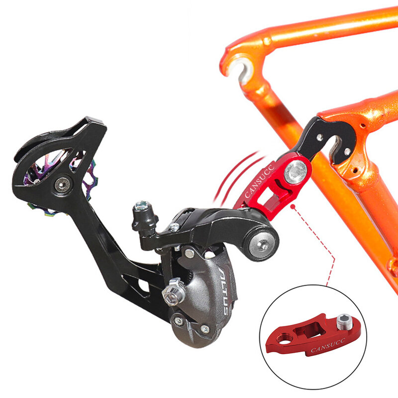MTB 자전거 도로 자전거 뒷 변속기 행거 확장 속도 변경 프레임 기어 테일 후크 익스텐더, 32-56t 플라이휠