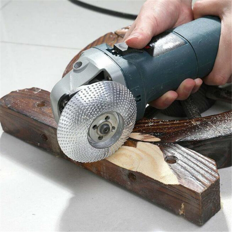 1 PC Wood Angle Grinding Wheel Sanding Carving Rotary Tool Abrasive Disc For Angle Grinder Tungsten Carbide Coating Bore Shaping