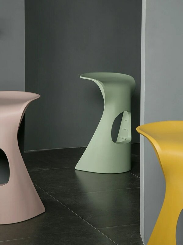 Stołek barowy meble Design plastikowe wysokie stołki kuchnia Nordic Counter Bar stołki biurko Seat Home salon krzesła do jadalni
