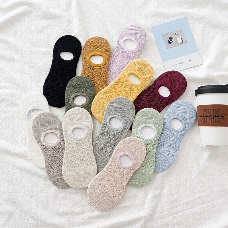 Klassische Neue Lose Socken Frauen 200 Nadeln Baumwolle Stricken Rippe Feste Farben Arten von 4 Jahreszeiten Grundlegende Täglichen Frauen Socken