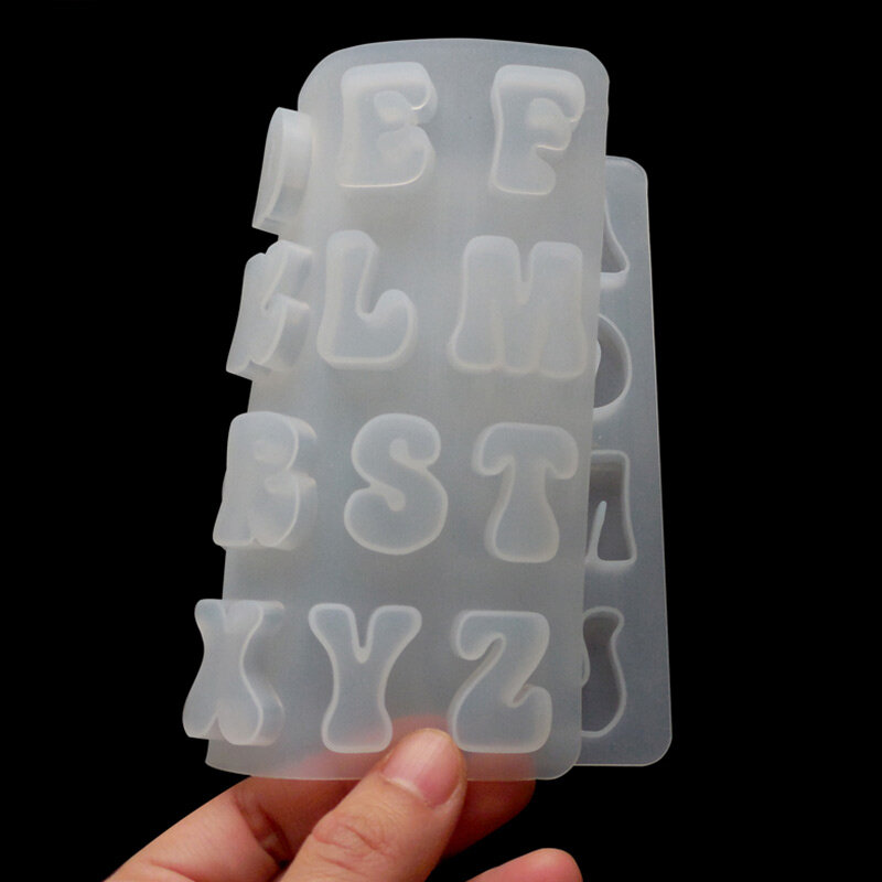 Silicone Cake Mold 26 English Alphabet Letters Chocolate Ice Cube Candy Maker Tray Pan Handmade Diy Decorating Tools Mould