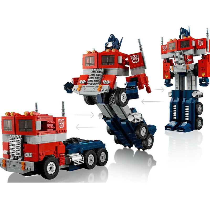 Compatível 10302 optimus prime transformadores carro robô automático buliding blocos deformação tijolos técnicos brinquedos meninos presente de natal