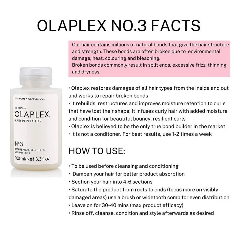Olaplex No.1/2/3/4/5/6/7 Bond множитель No.2 Bond перфлектор отдельный профессиональный набор для лечения волос маска для волос