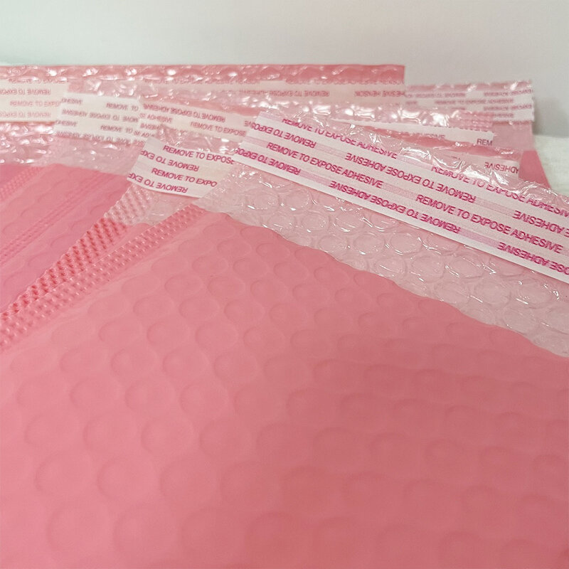 25/50PCS Bubble Mailers Padded Envelopes packaging bags for business bubble mailers shipping packaging ziplock bag 13x18cm Pink