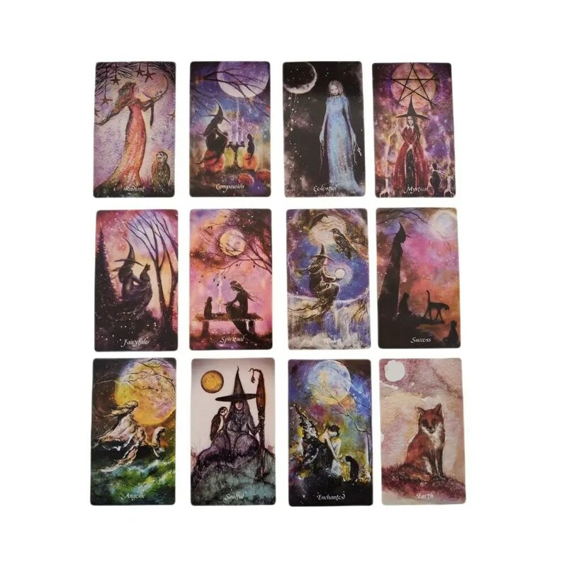 2022 New 12x7cm Earthly Souls Spirits Oracle Cards 60 Cards/Set With Instruction For Family Friends Party Divination Board Games