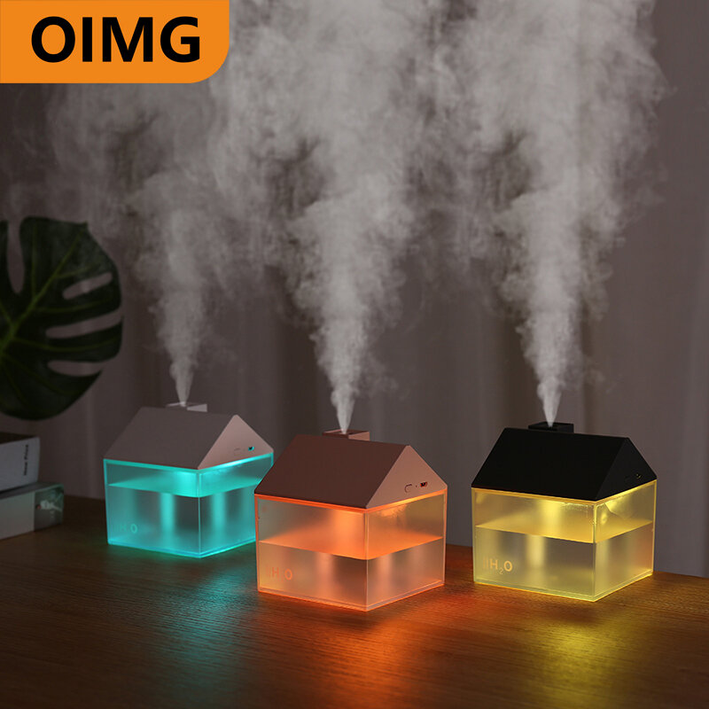 3 In 1 USB House Humidifier 250Ml Ultrasonic Mist Maker แบบพกพา Aroma Essential Oil Diffuser สี Night Night humidificador