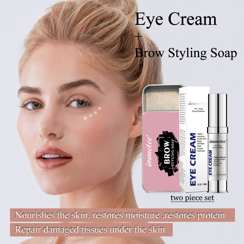 Makeup Set Anti Wrinkle Eye Cream Skin Care Cosmetic Eyebrow Gel Long-Lasting Brow Styling Soap Eye Makeup Products for Women