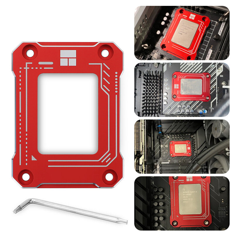 Thermalright LGA1700-BCF CPU Bending Corrector Frame per Intel 12th CPU Fixed Backplane Tool CNC alluminio Anti-Off Frame Protect
