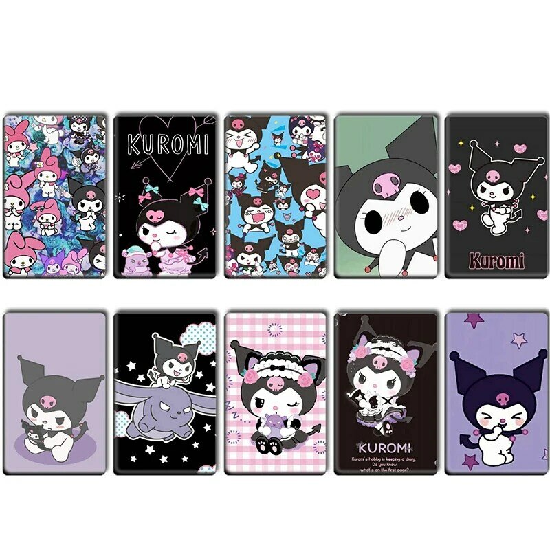 Kuromi Anime Cartoon Two-dimensional Cute Exquisite Card Stickers Surrounding Decoration Comic Exhibition Bus Card Stickers