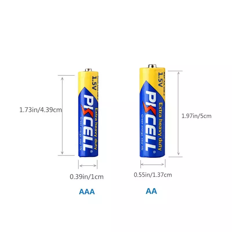 Baterias resistentes super do único uso das baterias 3a da bateria 3a do aaa de 20 x pkcell r03p 1.5v para o termômetro