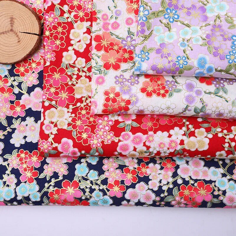 DIY 35x50CM Multicolor Japan Zephyr Pattern Cotton Pur-cut Patchwork Japanese Fabric Sewing Quilting Crafts for Handmade