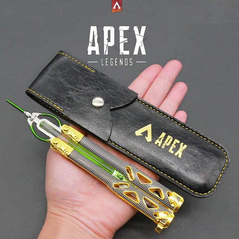 Apex Legends-mini cuchillo de mariposa para niños, juego de espadas, Katana, llavero, arma, juguete