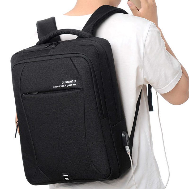 Mochila para ordenador portátil de 15,6 pulgadas para hombre y mujer, Bolsa Escolar impermeable con USB, bolsa de viaje deportiva para hombre y mujer
