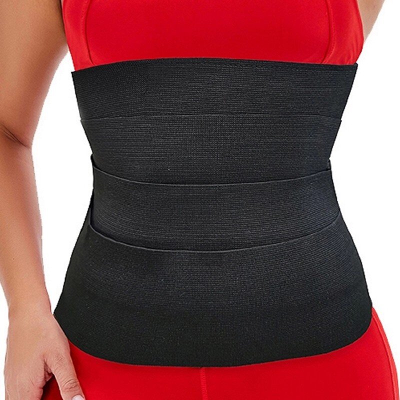 Women Belly Control Belt Long Torso Waist Tummy Wraps Band for Men Women's Waist Trainer Slimming Body Workout Belt