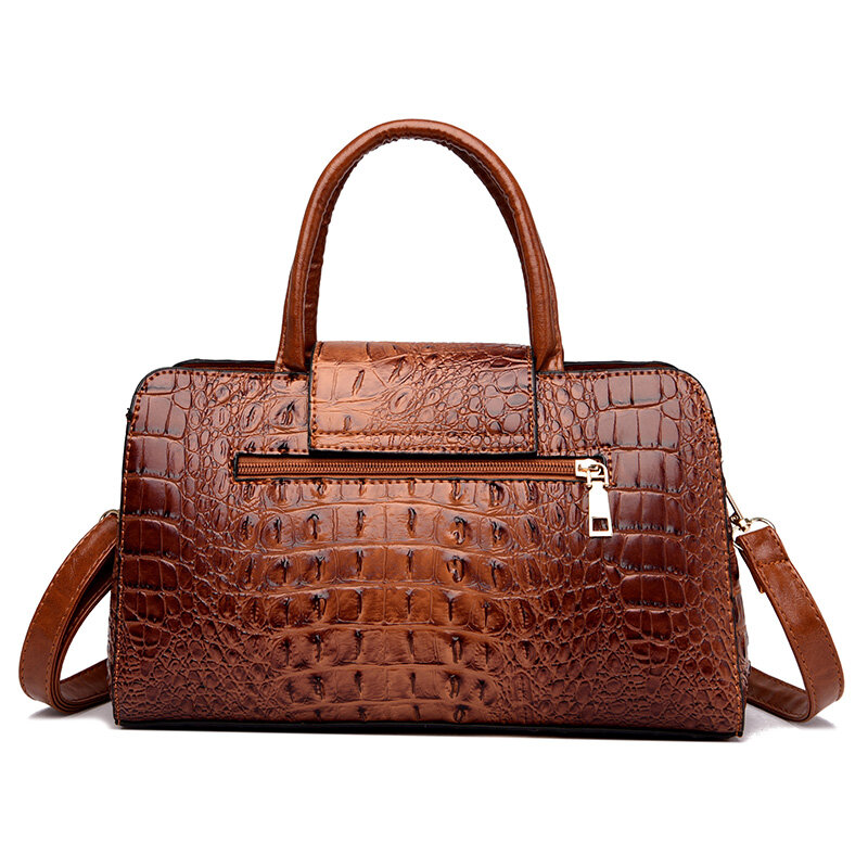YILIAN borsa da donna stampa coccodrillo 2023 nuova borsa moda borsa grande da donna borsa a tracolla per pendolarismo di lusso di mezza età
