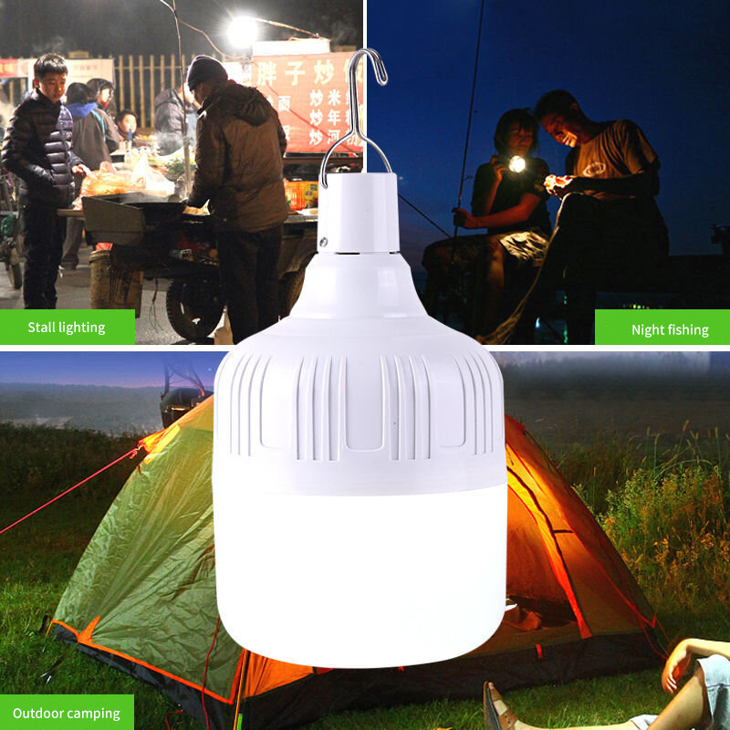Lâmpada de emergência ao ar livre portátil recarregável lanterna bolha bola lâmpada iluminação ao ar livre pesca acampamento lâmpada alta potência led luz