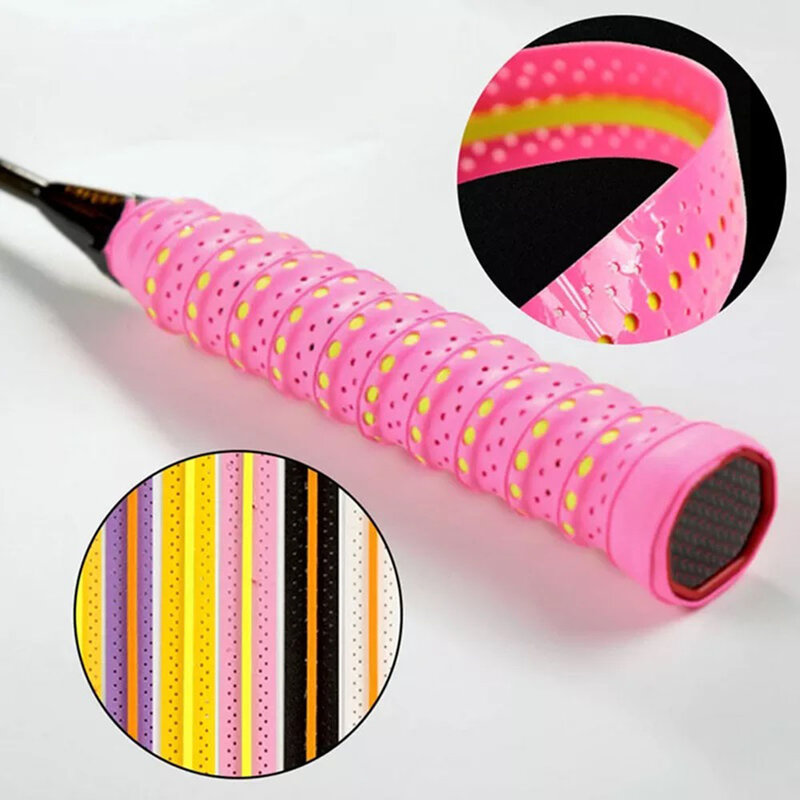 Anti-slip Tennis Badminton Sweatband Grip Tape Absorbed Sport Windings Over Bicycle Handle Fishing Rod Baseball Squash Racket