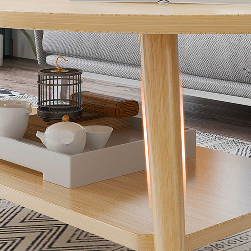 Mesa de centro nórdica minimalista de madera, pequeña y moderna, mesa de centro multifunción para sala de estar, muebles de Tv, muebles Basse, NU