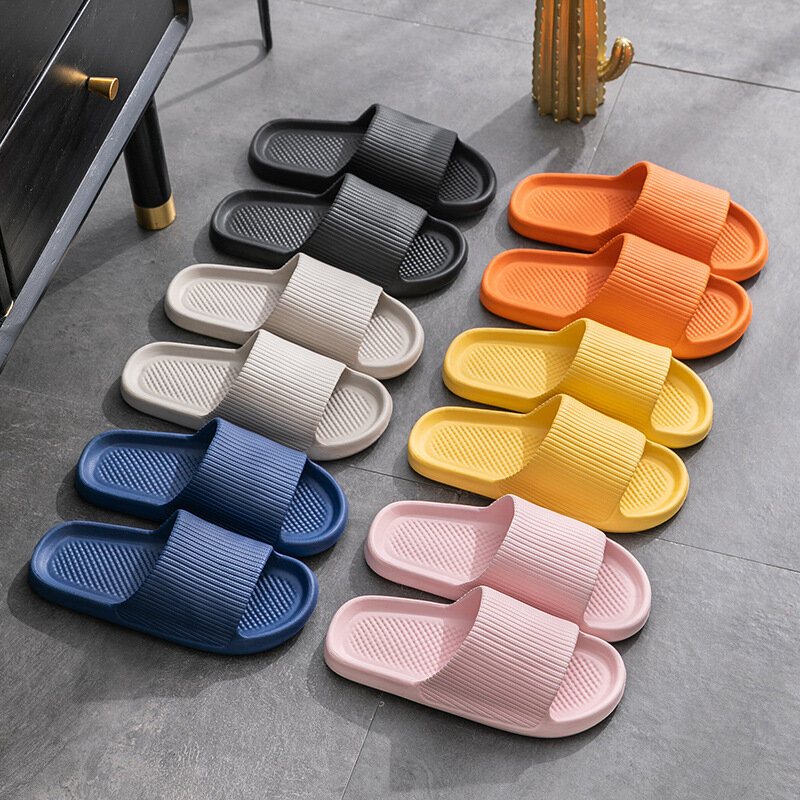 Xiaomi Youpin Thick Platform Women Bathroom Home Slippers Cloud Slippers Soft Sole EVA Indoor Slides Sandals Summer Non-slip Mi