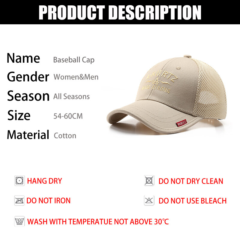 Berretti da Baseball estivi 2022 per uomo cappellini Snapback regolabili con ricamo in cotone Trucker donna cappello a rete Gorras Hombre cappelli da sole da uomo