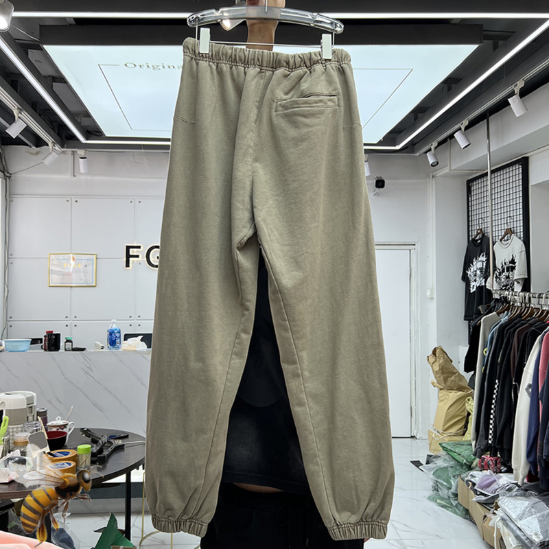 Novo rrr123 sweatpants das mulheres dos homens de alta qualidade cordão pesado tecido rrr 123 calças