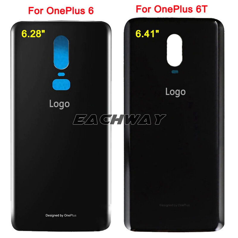 Back Cover For Oneplus 6 6T Back Battery Cover Glass Door For One Plus 6 Rear Housing Glass Case For Oneplus 6T Battery Cover