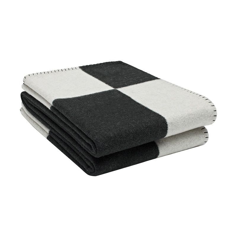 Брендовое дизайнерское кашемировое одеяло для кровати, дивана, Клетчатое одеяло, флисовое вязаное шерстяное одеяло, портативный шарф для дома и офиса