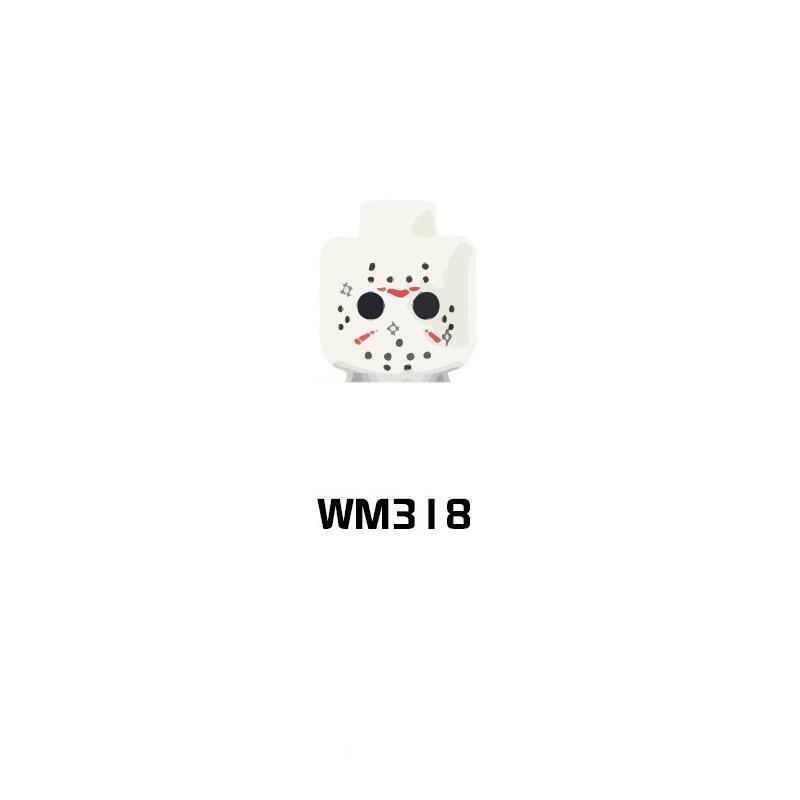 WM6003ภาพยนตร์สยองขวัญ Series Mini Figure ของเล่นประกอบอาคารบล็อกอนุภาคขนาดเล็กสร้างบล็อกของเล่นเพื่อกา...
