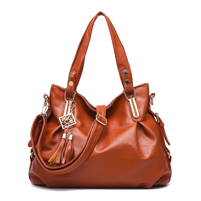 Women Bag Vintage Casual Tote Top-Handle Women Messenger Bags Shoulder Student Handbag Purse Wallet Leather 2020 New