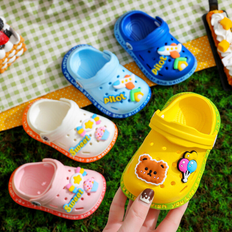Sandales d'été pour bébés, chaussures de plage et de jardin, motif dessin animé