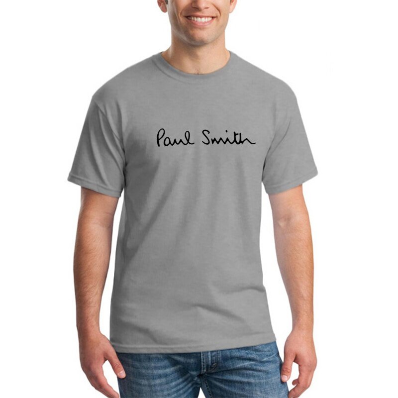 Camiseta de manga corta con texto y cuello redondo de Paul Smith