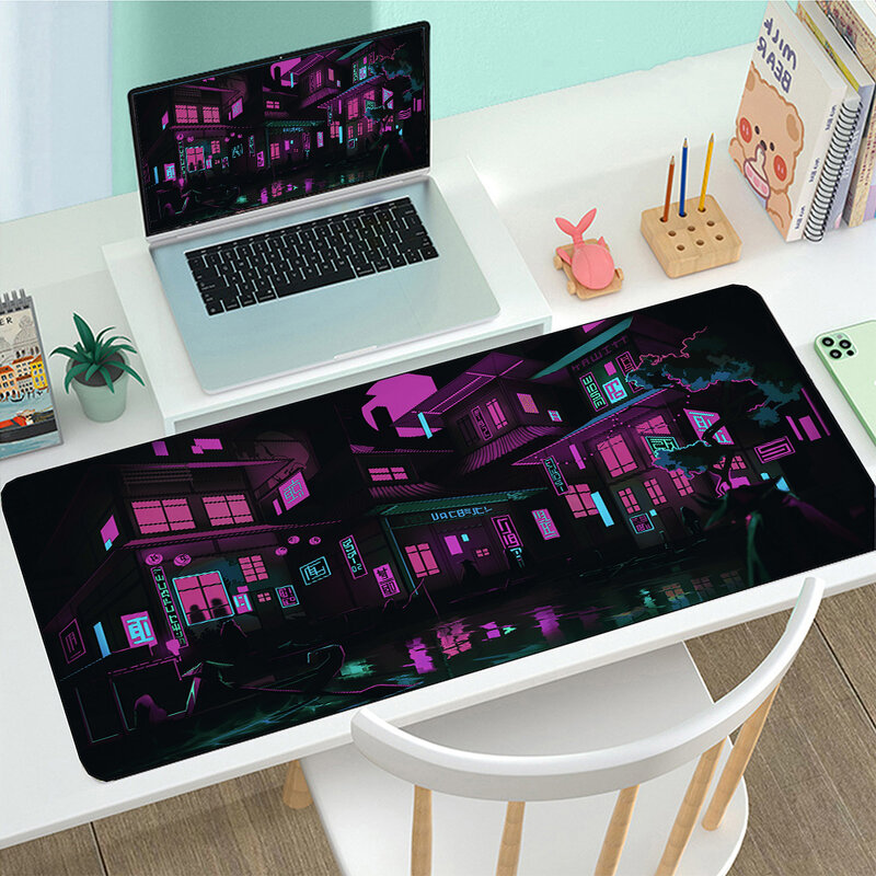 ญี่ปุ่นที่สร้างสรรค์สถาปัตยกรรม Mousepad ขนาดใหญ่แผ่นรองเมาส์สำหรับเล่นเกม DeskMat สำหรับเล่นเกมคอ...