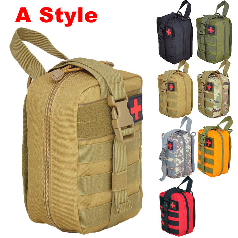 Kits de primeros auxilios tácticos Molle, bolsa médica de emergencia para acampar al aire libre, herramienta de supervivencia EDC, bolsa