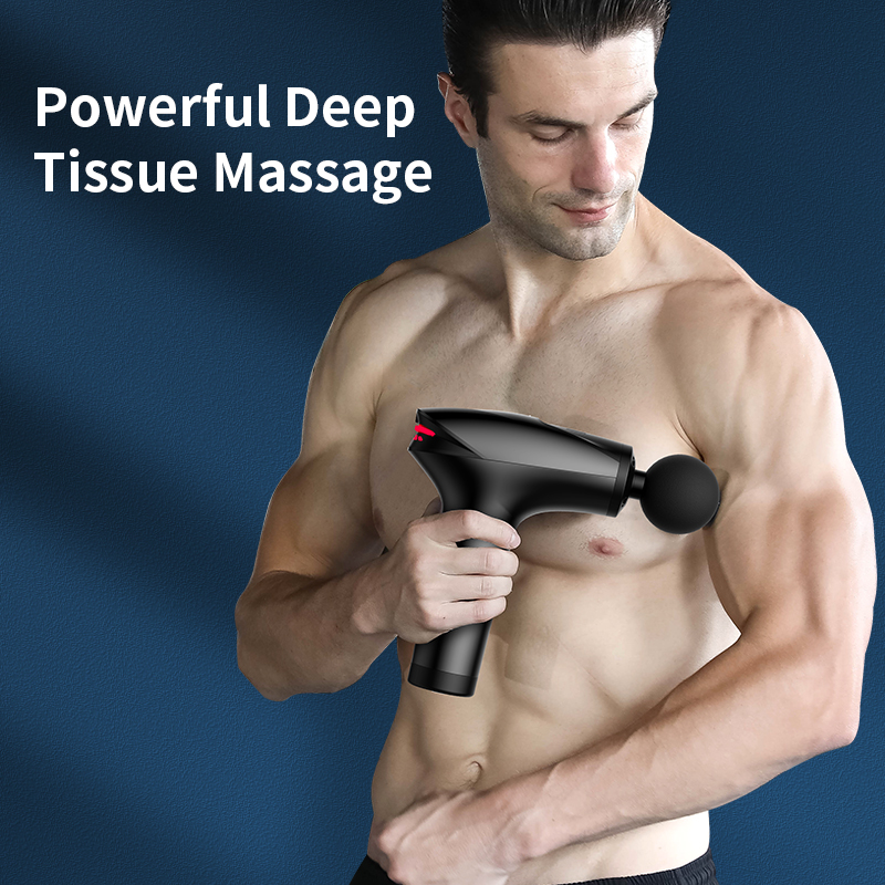 Olaf frio frio compressa arma de massagem tela lcd massageador elétrico tecido profundo músculo pescoço corpo volta relaxamento fitness