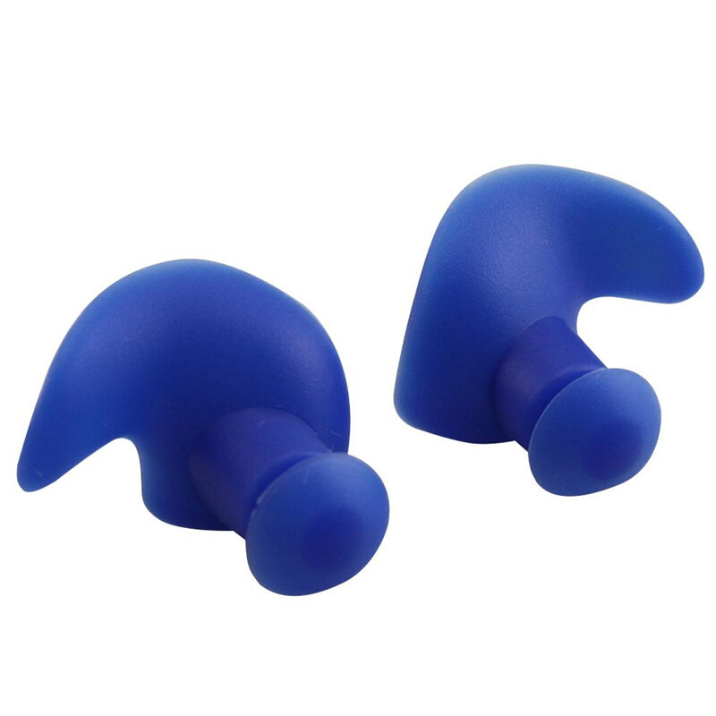 방수 귀마개 1 쌍 수상 스포츠 수영 액세서리 무료 보관 상자에 대한 부드러운 휴대용 나선형 실리콘 귀마개